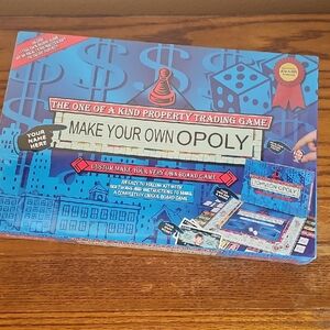 Hasbro Make Your Own Opoly Board Game - Blue and Red